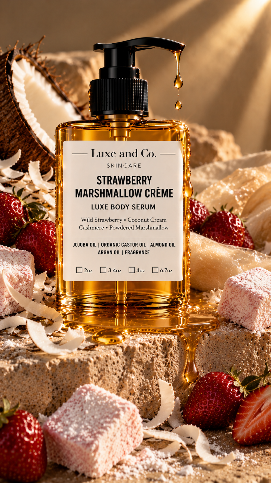 Strawberry Marshmallow Creme Luxe Body Serum