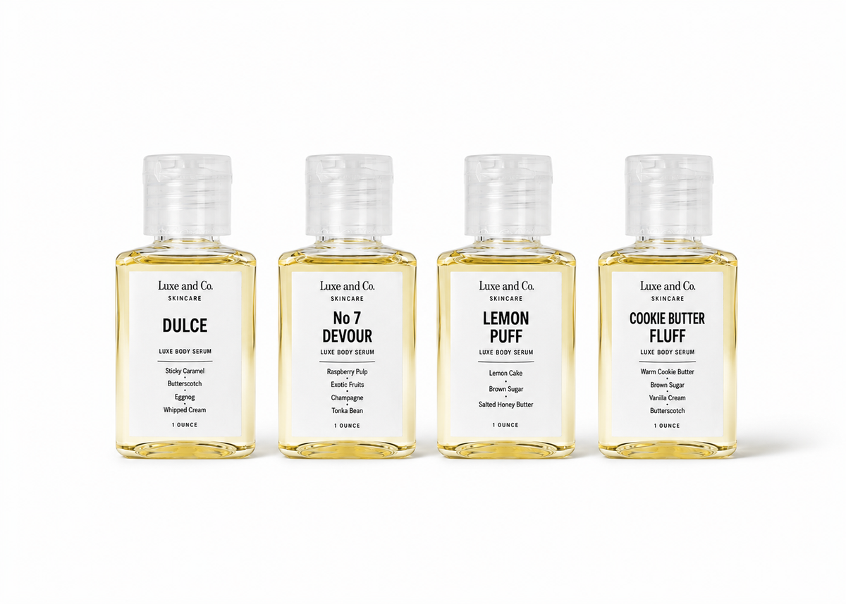 Sweets Mini Discovery Set | 4 x 1 oz Luxe Body Serums