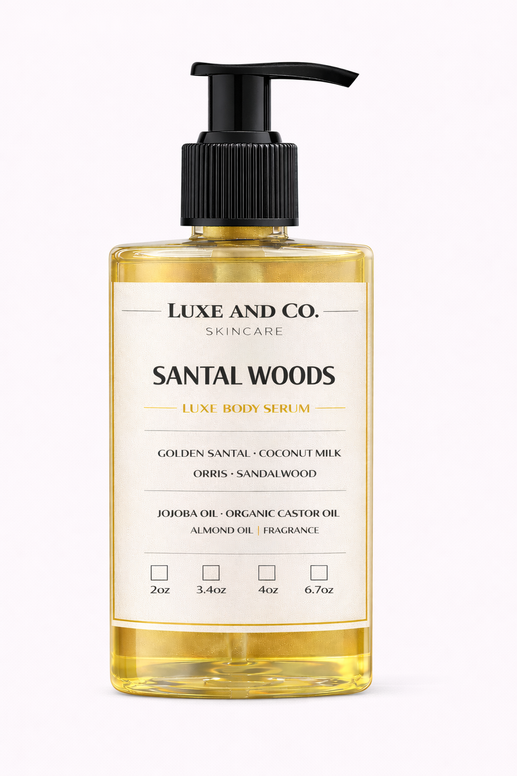 Santal Woods Luxe Body Serum ~ LIMITED RELEASE ~ Private Reserves Collection