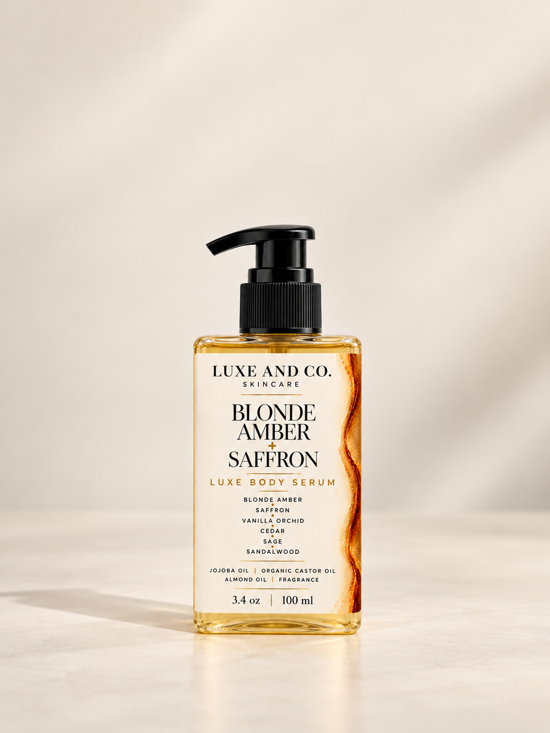 Blonde Amber + Saffron Luxe Body Serum