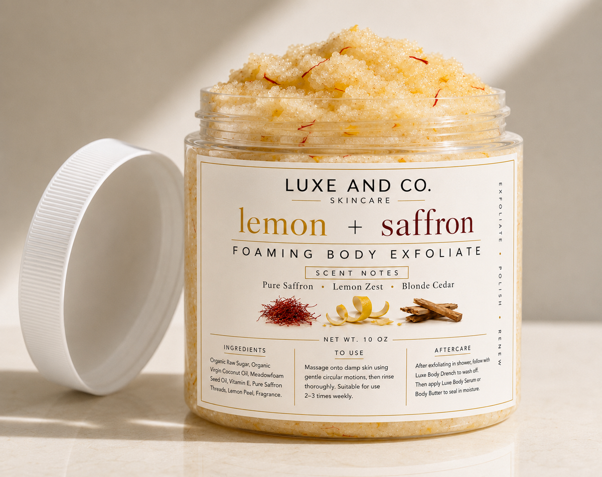 lemon + saffron Foaming Body Exfoliate