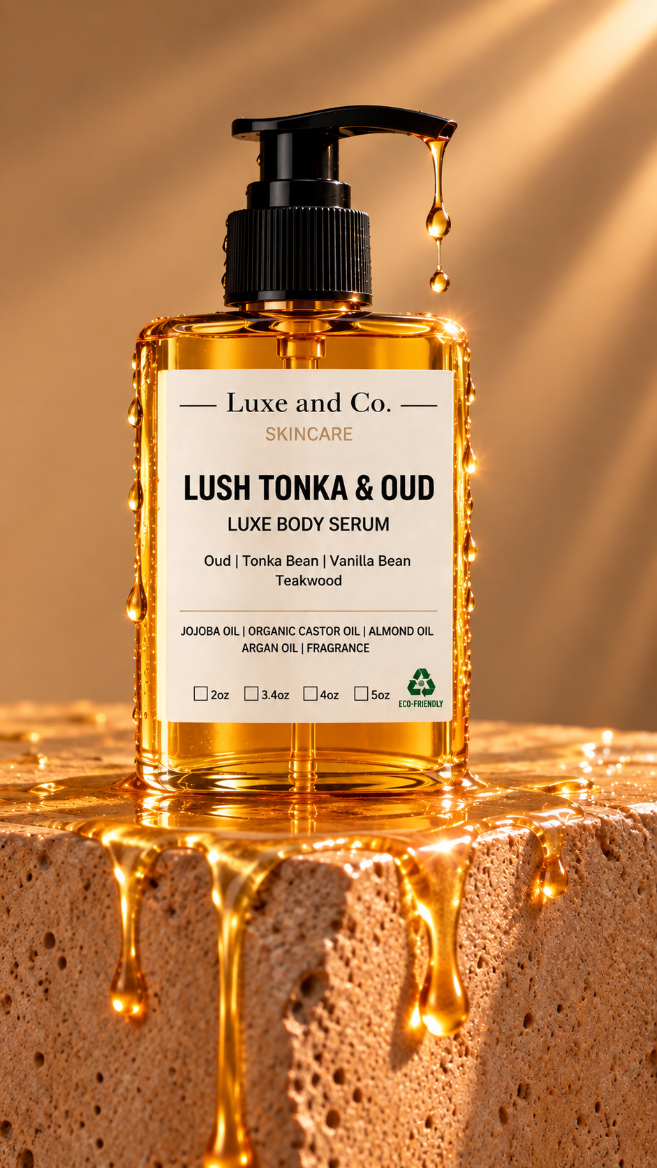 Lush Tonka & Oud Luxe Body Serum